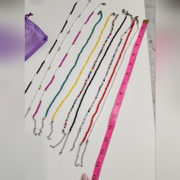 🔥Colorful Beaded Necklaces Set 10 Pcs - Picture 3 of 5